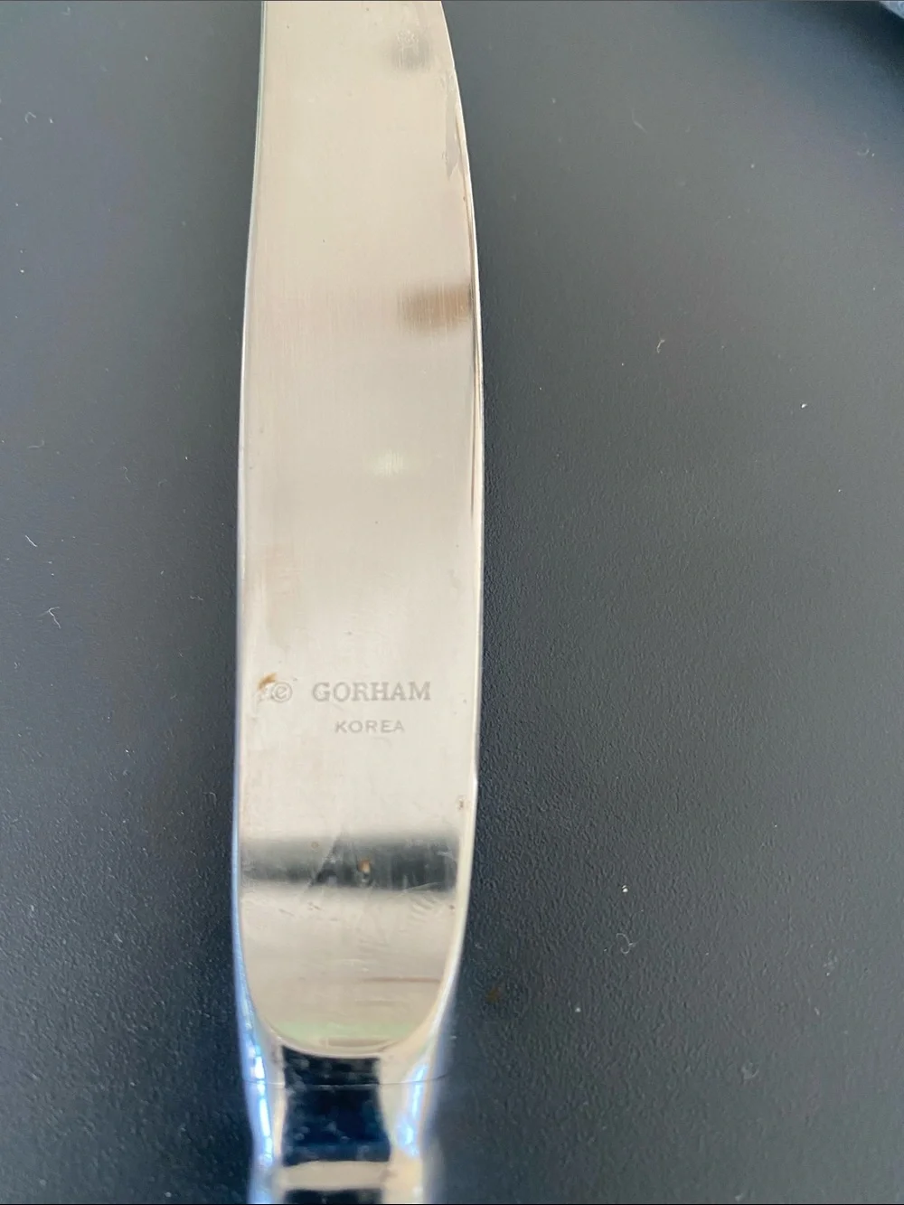 Gorham Polished Silver Stainless Steel Flatware Set